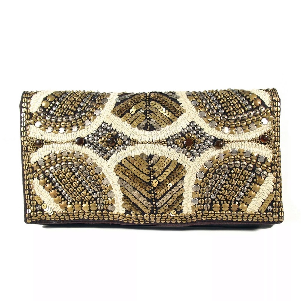 Urban Outfitters Ecote beaded clutch chain handbag
